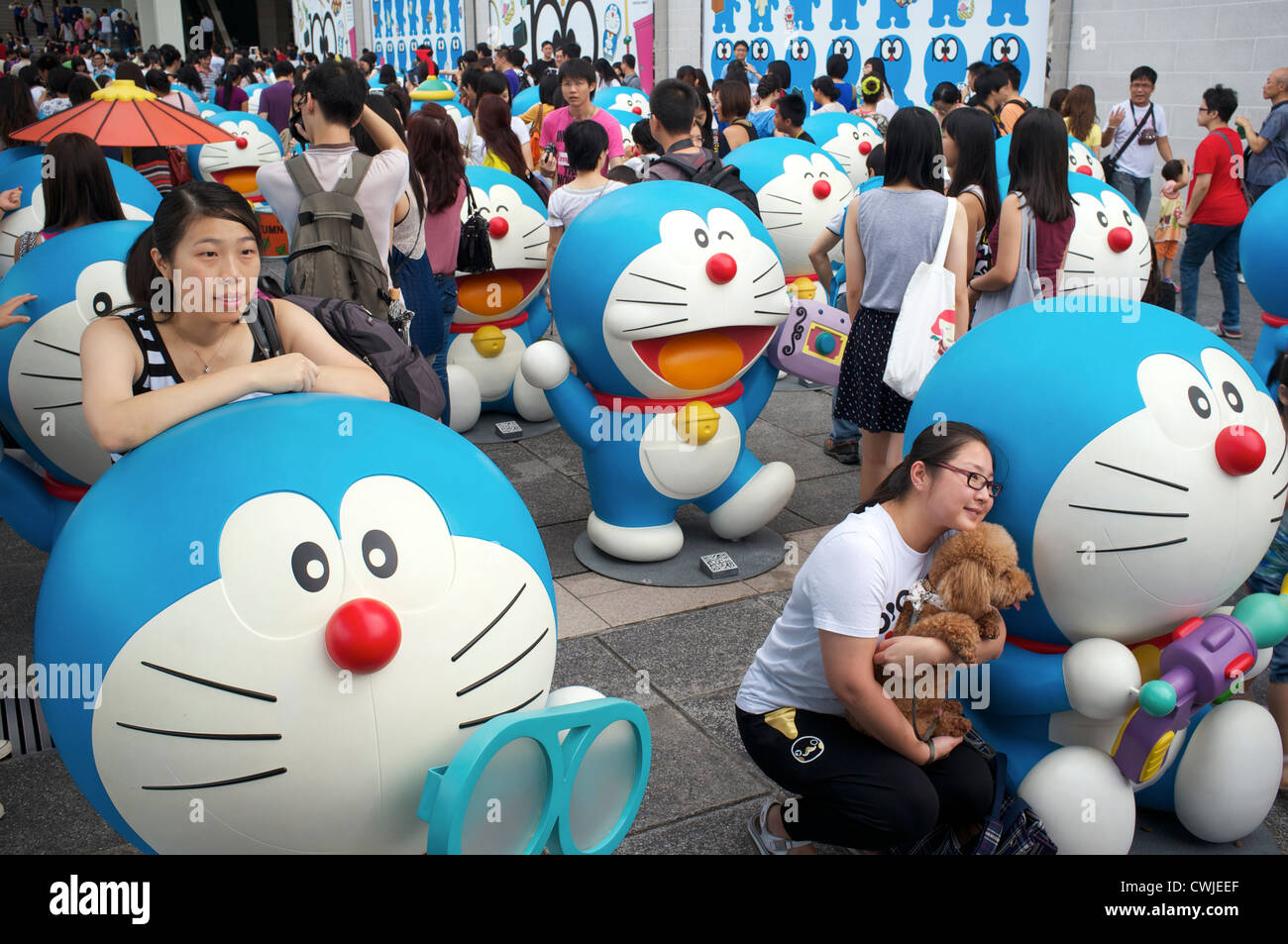 Doraemon celebrates birthday 100 years early in Hong Kong. 25Aug2012