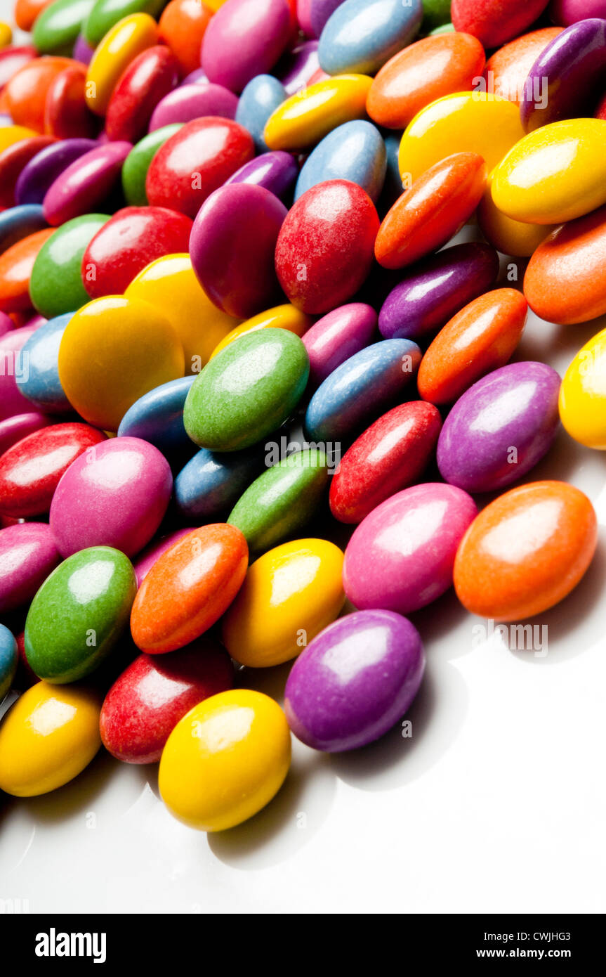 colorful chocolate candies Stock Photo