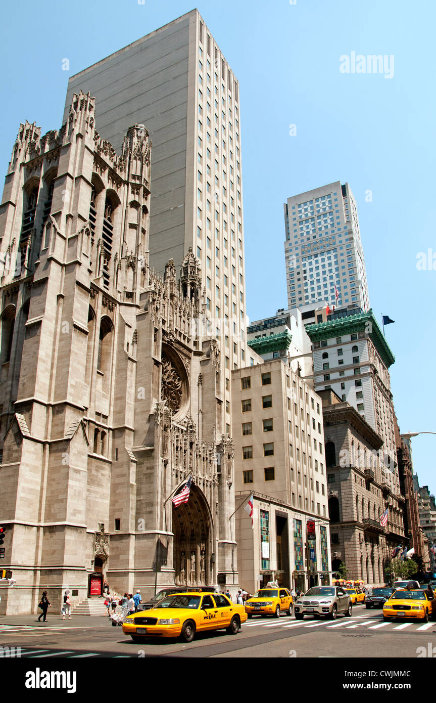 St Patricks Patrick's Cathedral 5th Avenue New York City Manhattan Stock Photo