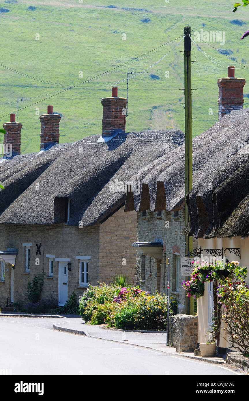 A view of the village of West Lulworth Dorset UK Stock Photo