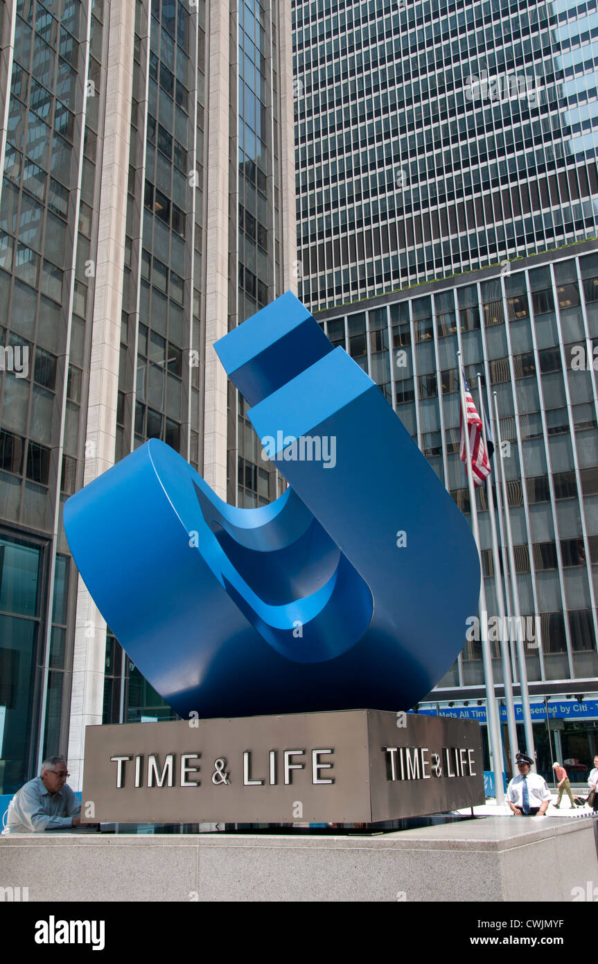 Time & Life Building Sixth Avenue New York City Stock Photo