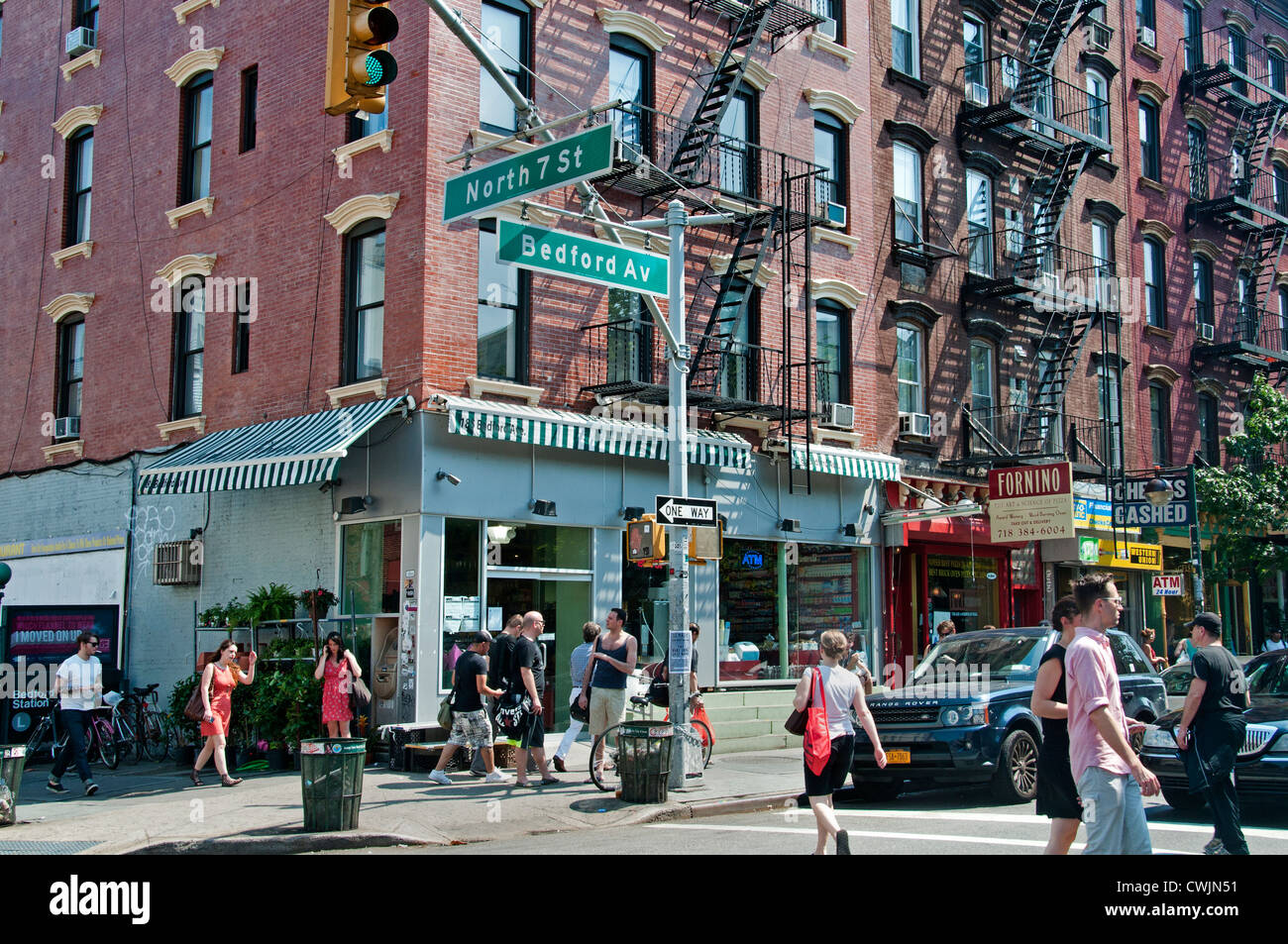 Bedford Avenue Williamsburg Brooklyn New York United States of America Stock Photo