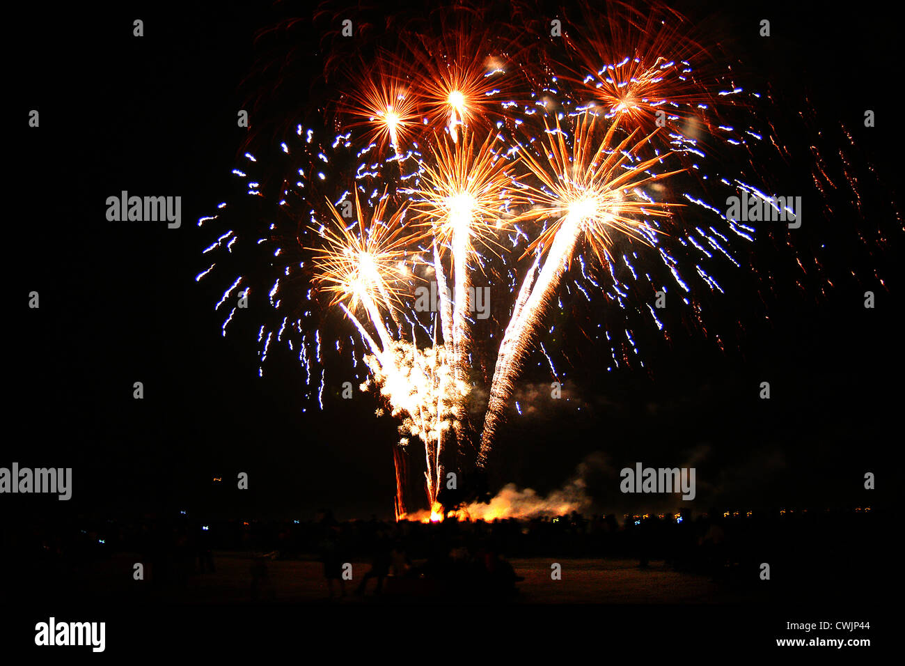 Fireworks Competition, Philippines Stock Photo Alamy