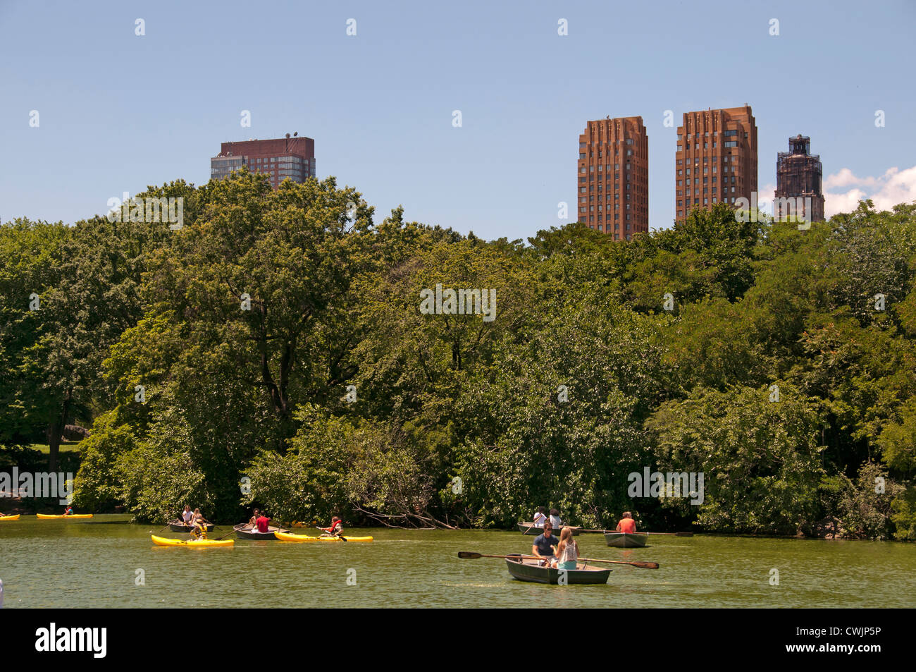 Lake Central Park New York City background Upper West Side Manhattan