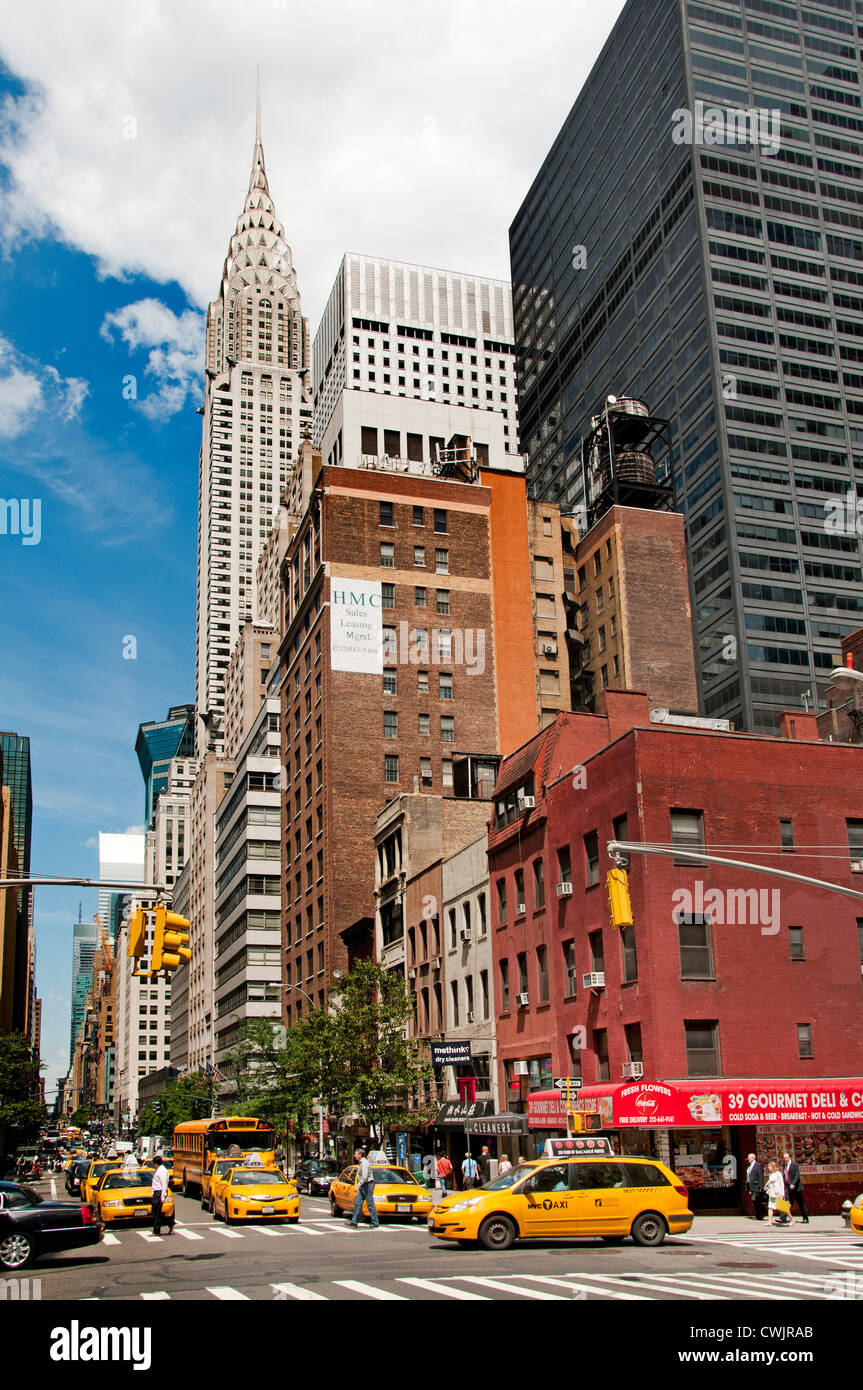 Chrysler Building Lexington Avenue Manhattan New York City United States of America American Stock Photo