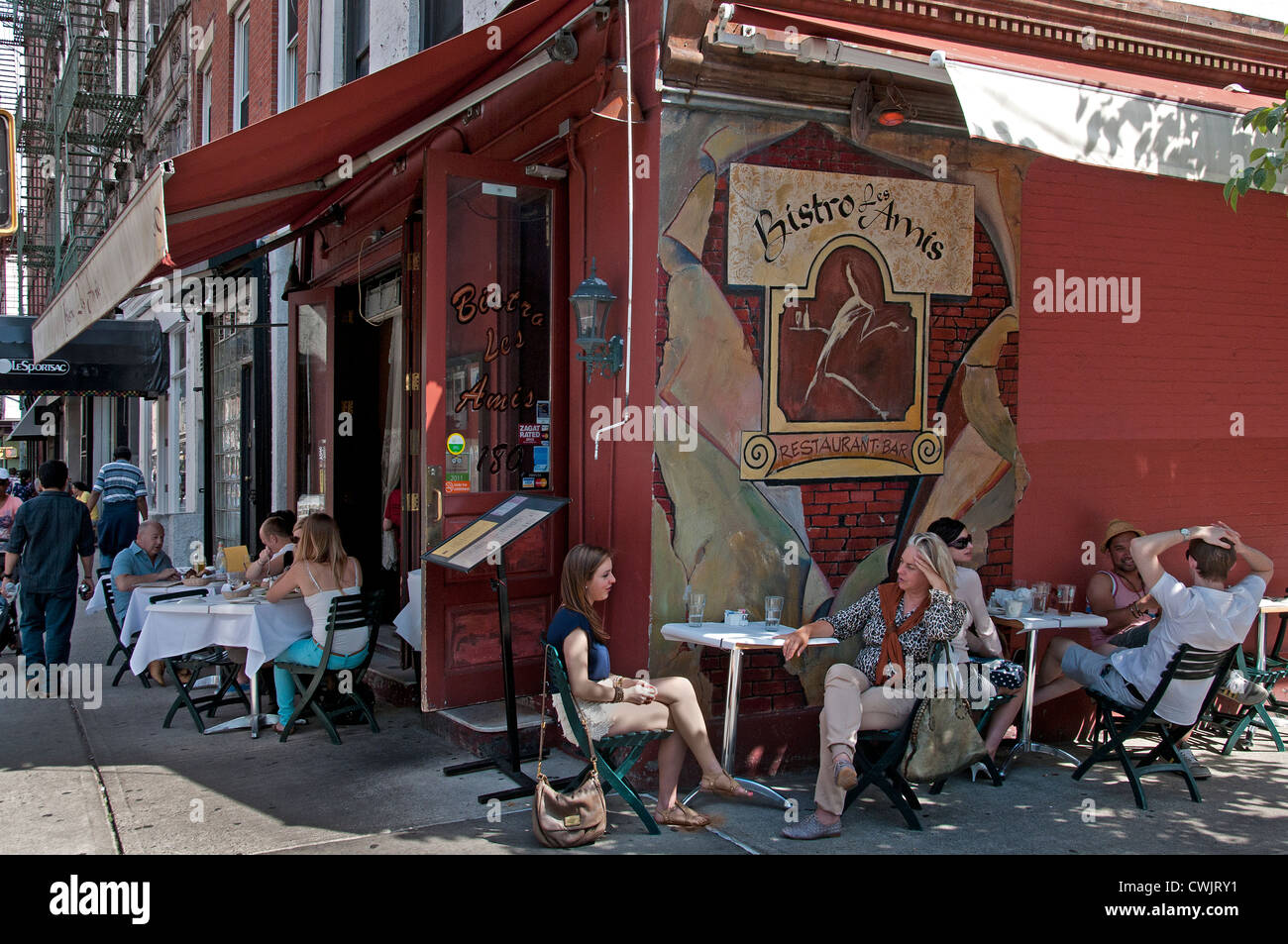 Cafe, bar, pub,  Soho West Village American,  United States of America, USA Stock Photo