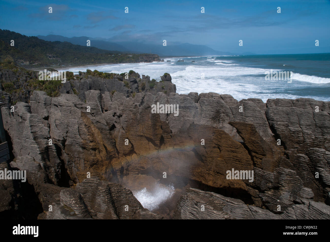 Pancake Rocks Geological Process The Pancake Rocks are heavily eroded 30 million years old limestones ...