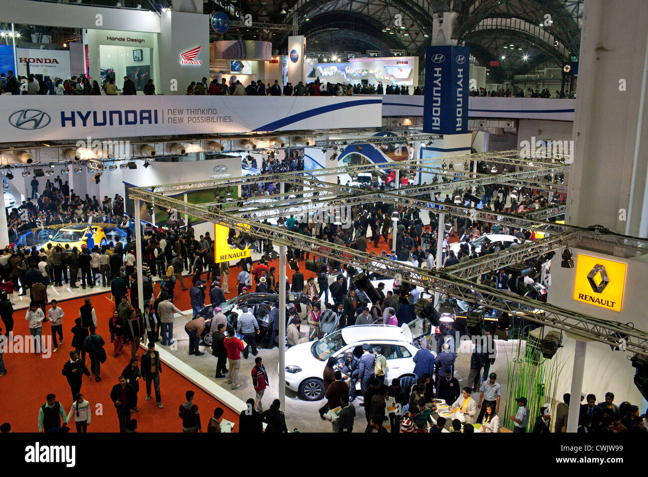 Delhi Auto Expo 2012 at Pragati Maidan in New Delhi, India Stock Photo