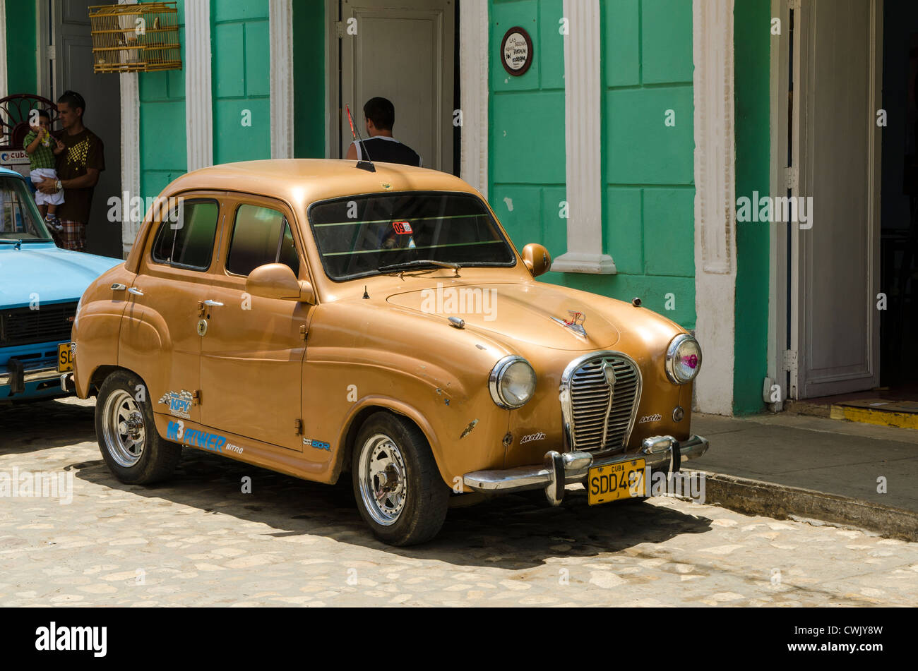 Antique 1958 Austin A35 car Trinidad Cuba UNESCO World Heritage