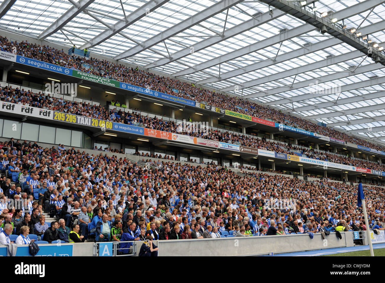 Brighton and Hove Albion football fans at NPower Championship