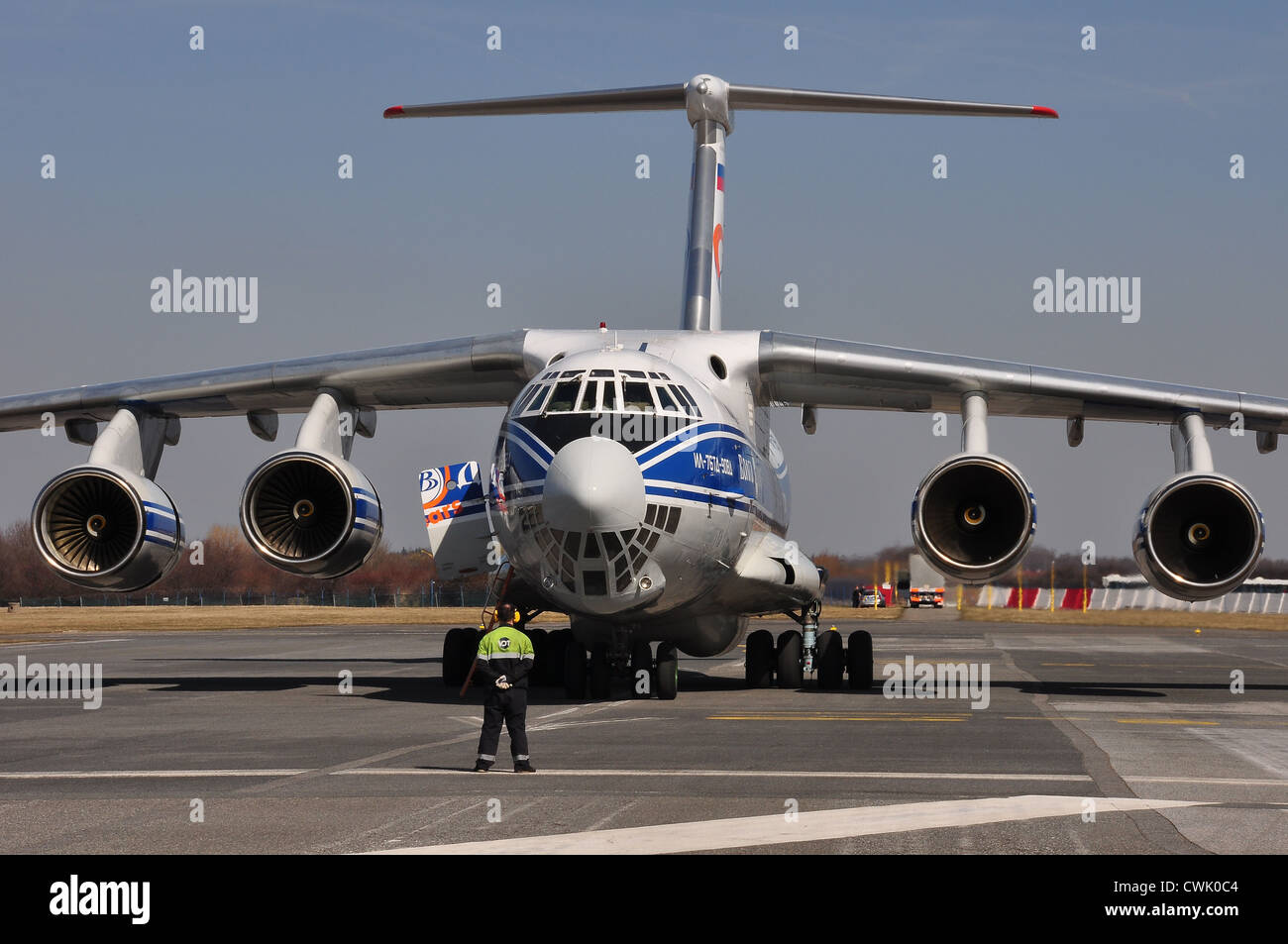 VolgaDnepr Airlines Ilyushin Il76 Stock Photo Alamy