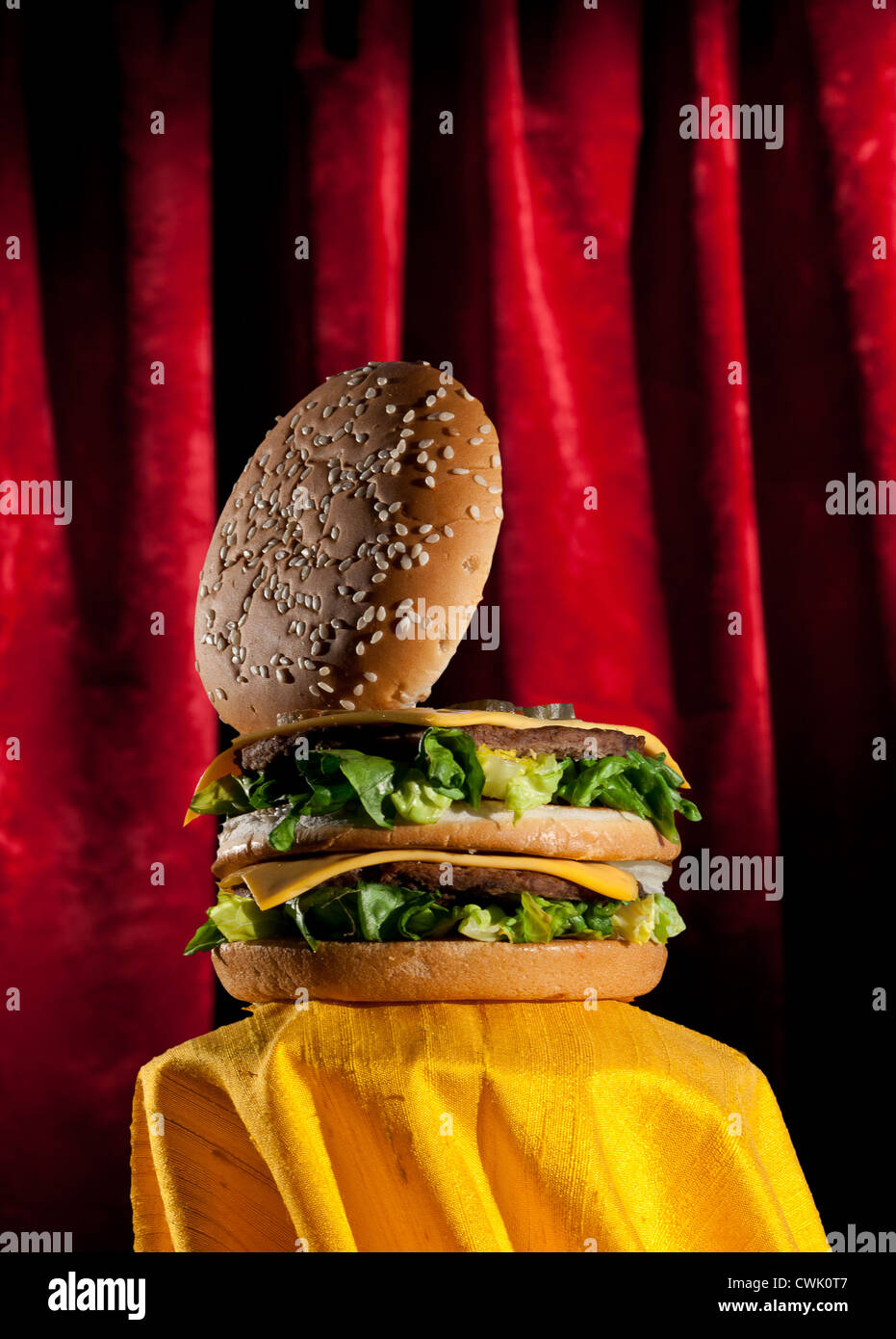 Still Life of Big Mac Sandwich Stock Photo