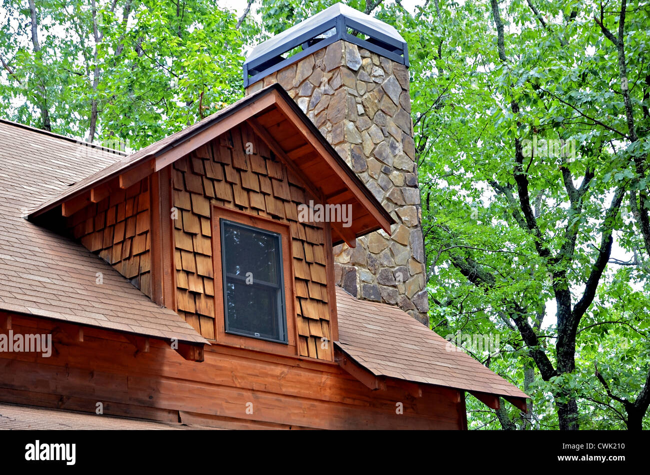 Dormer and Chimney on a House Stock Photo Alamy