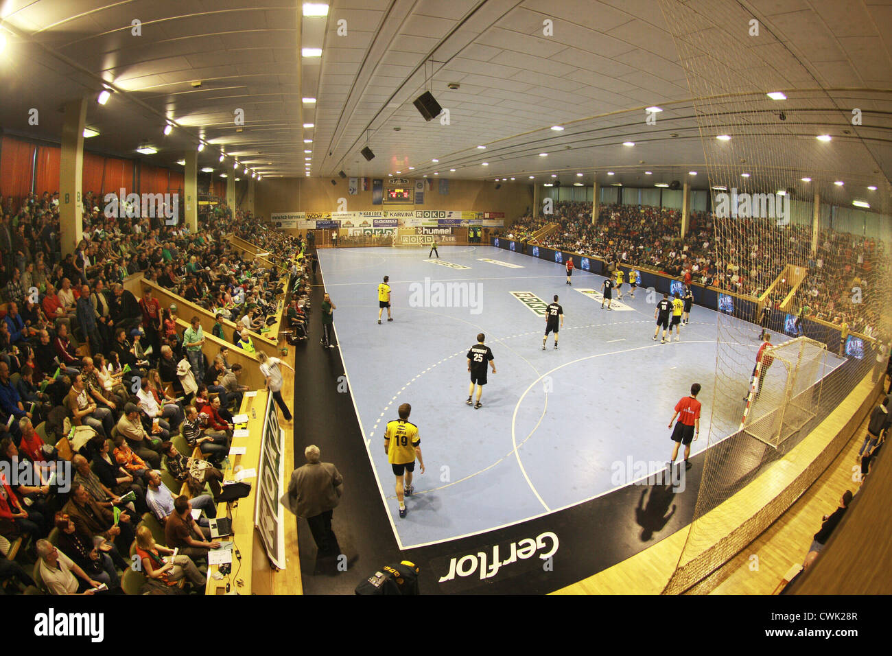 Handball, Sports Hall Stock Photo Alamy