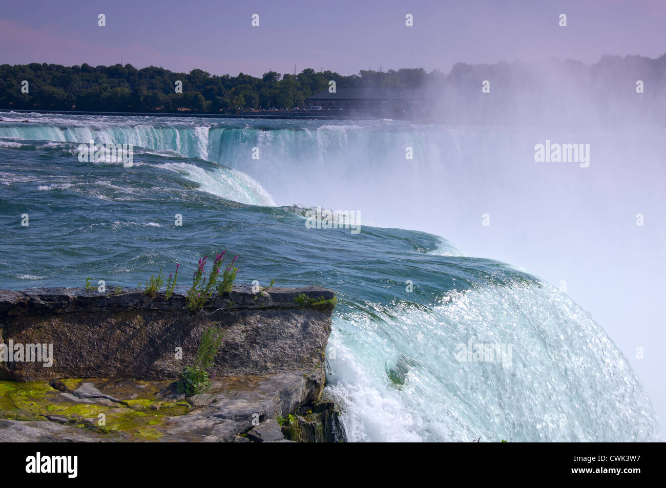 Horseshoe Falls at Niagara and Rankine Hydro Power Plant of Canada