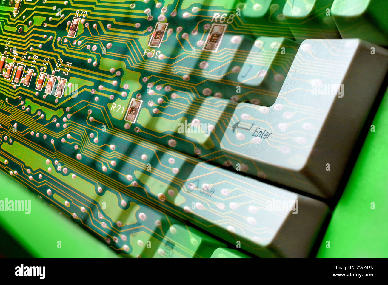 PC Computer Components keyboard Stock Photo Alamy