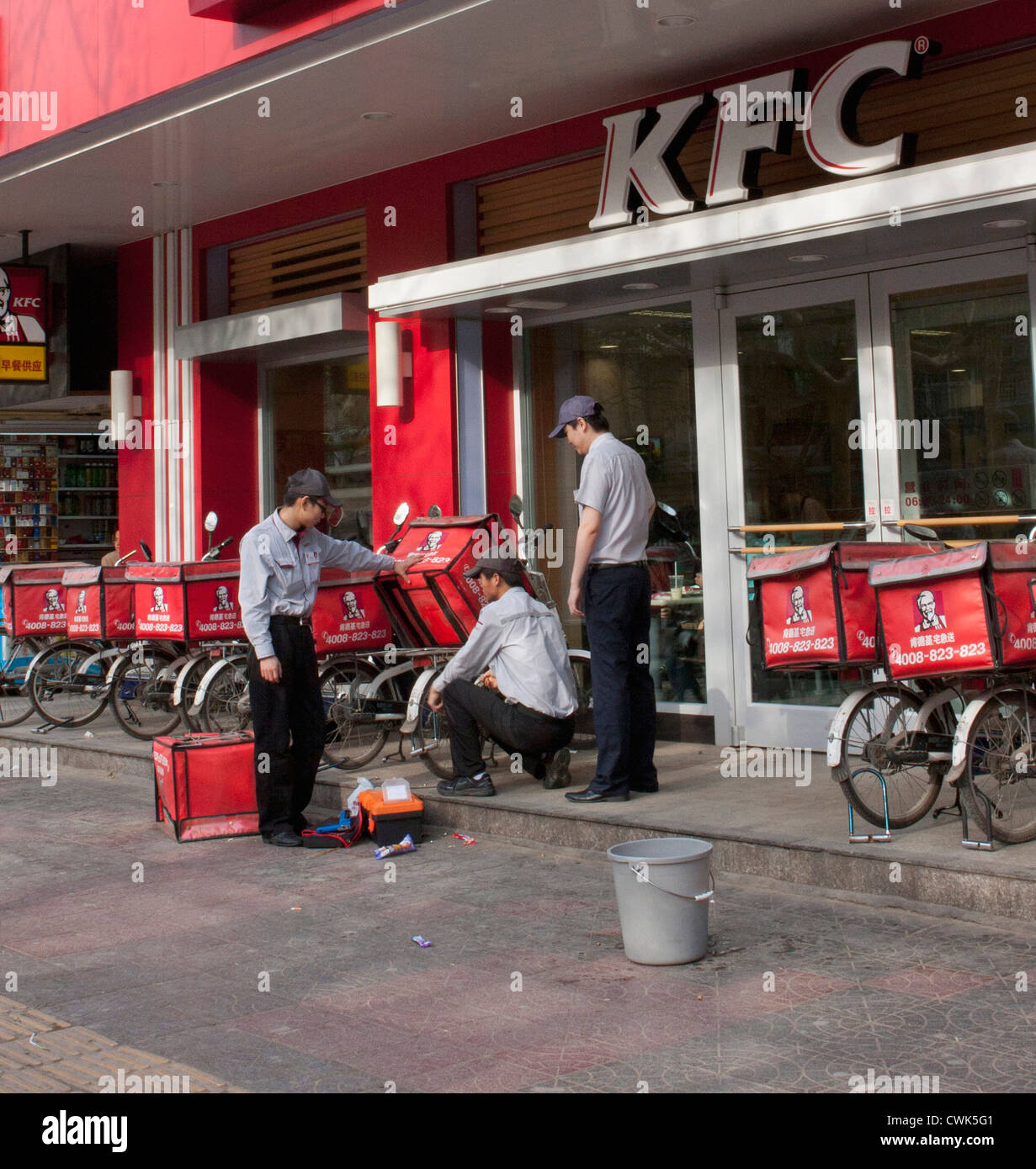 kfc delivery bike