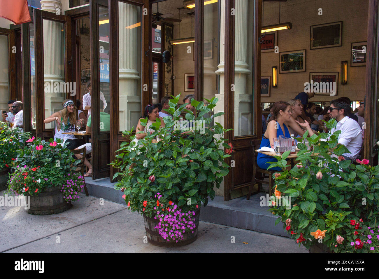 Sunday brunch at Félix Bar and Restaurant in Soho in New York City