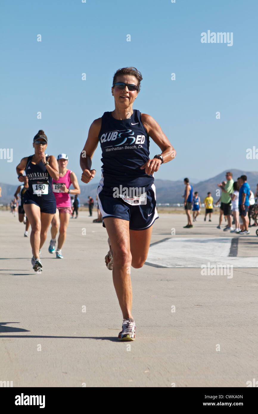 Straight mile road race in Southern California USA Stock Photo Alamy