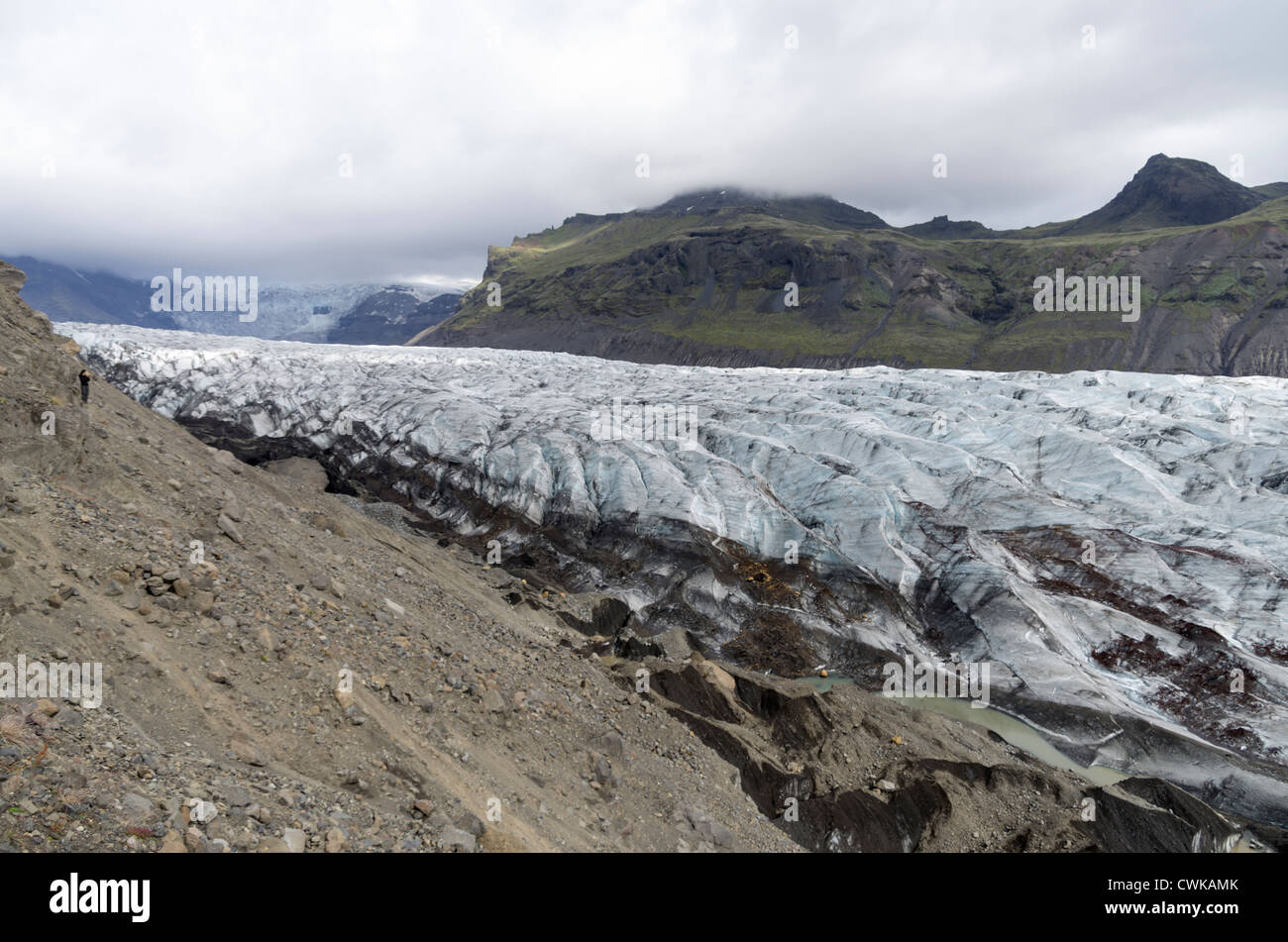 Jokulsarlon glacier tongue Iceland Europe Stock Photo