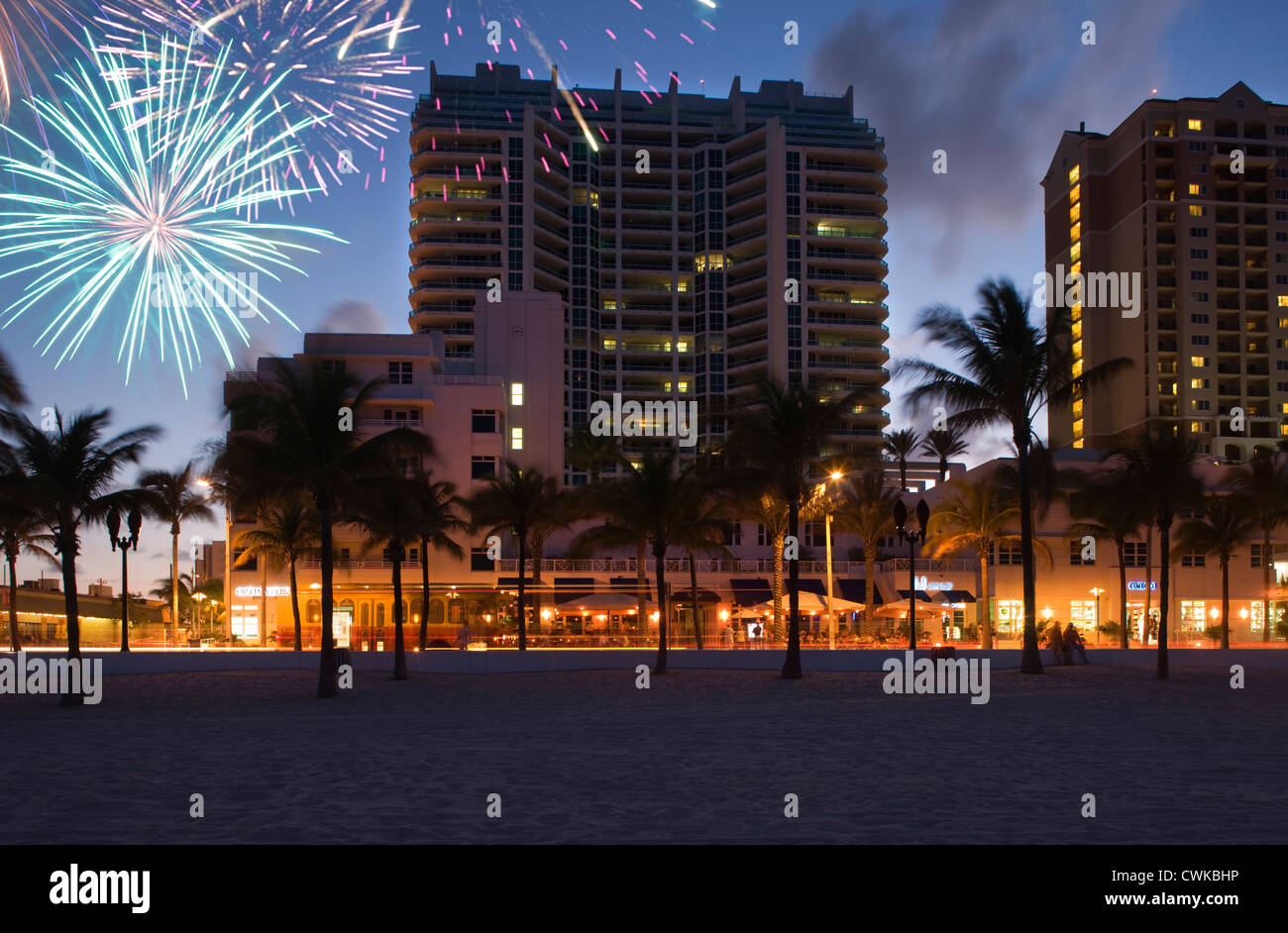 SOUTH SEABREEZE BOULEVARD BEACH FORT LAUDERDALE FLORIDA USA Stock Photo