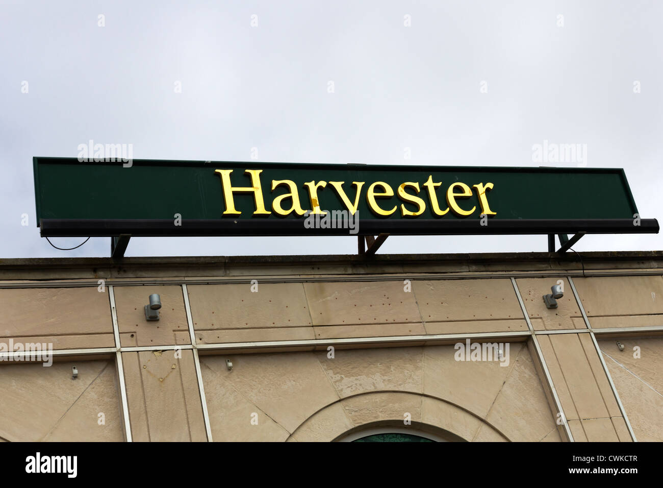 Harvester Brighton sign Stock Photo Alamy