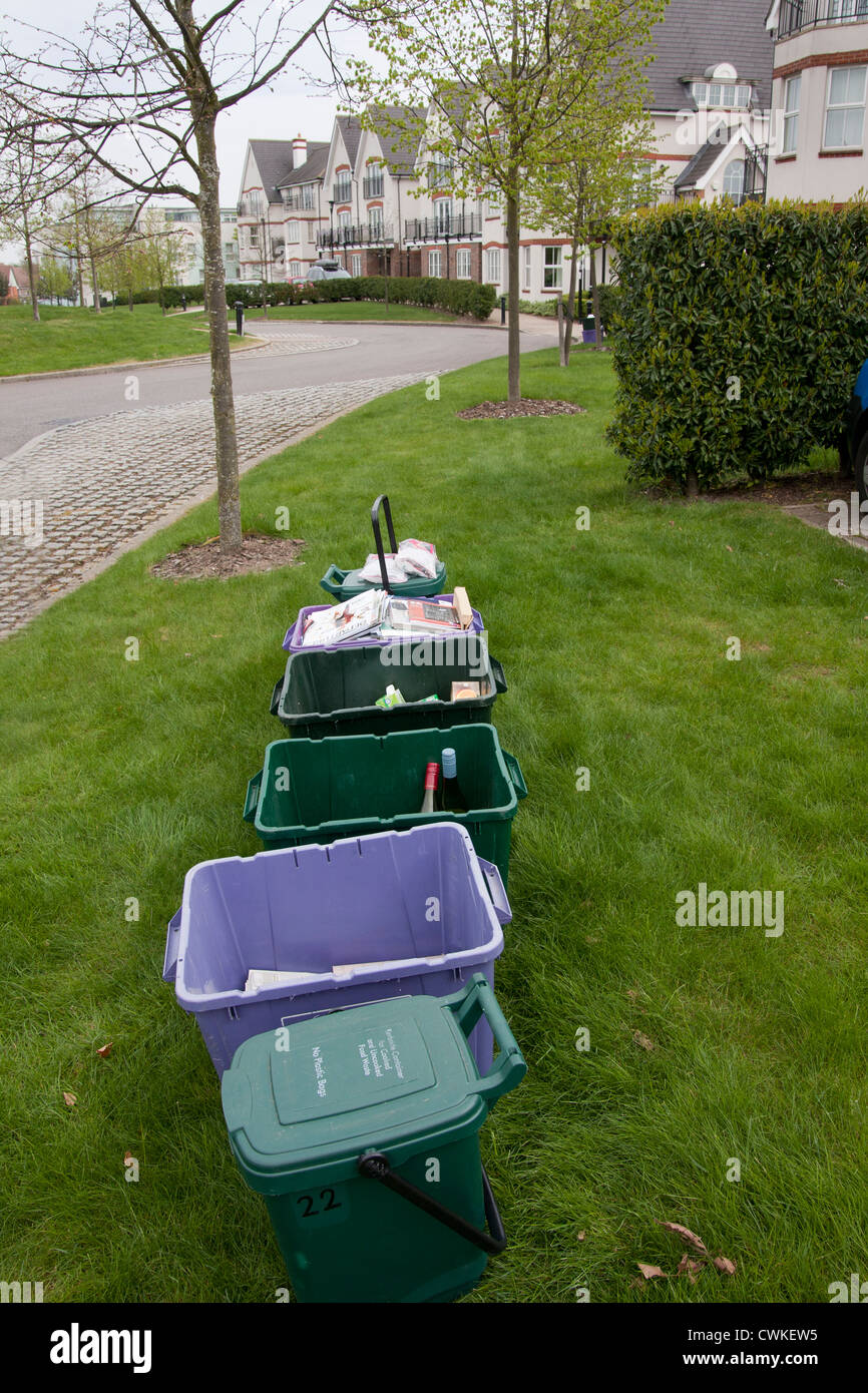 refuse collection, surrey, england Stock Photo