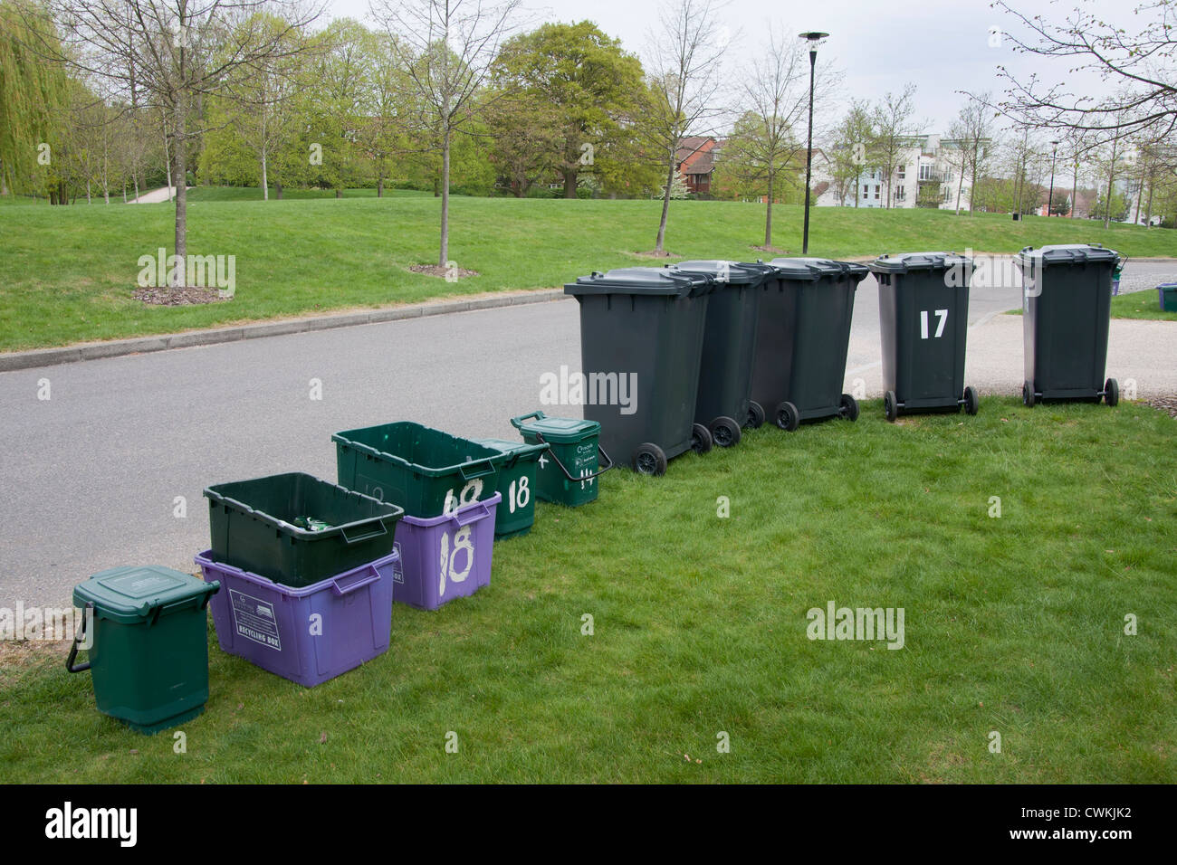 refuse collection, surrey, england Stock Photo Alamy