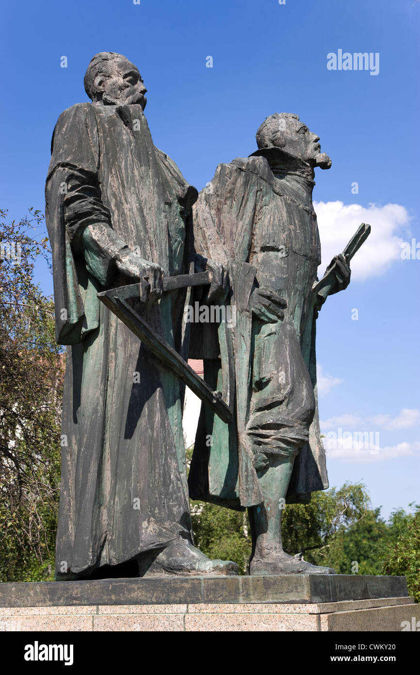 Tycho de Brahe a Johannes Kepler, Pohorelec, Hradcany (UNESCO), Praha,  Ceska republika Stock Photo - Alamy