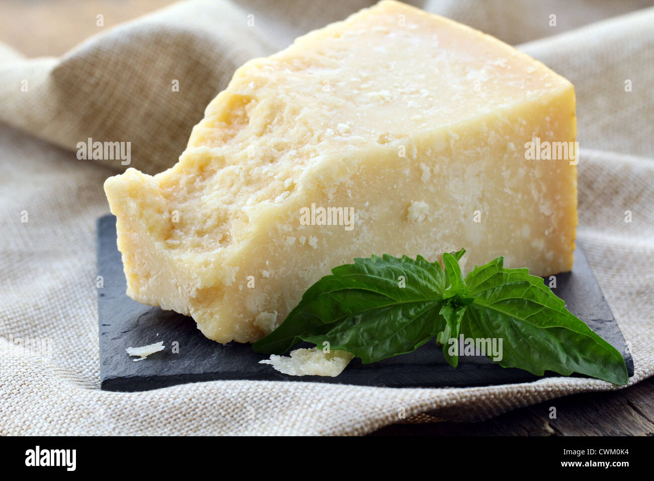 Parmesan cheese hard Italian cheese Stock Photo Alamy