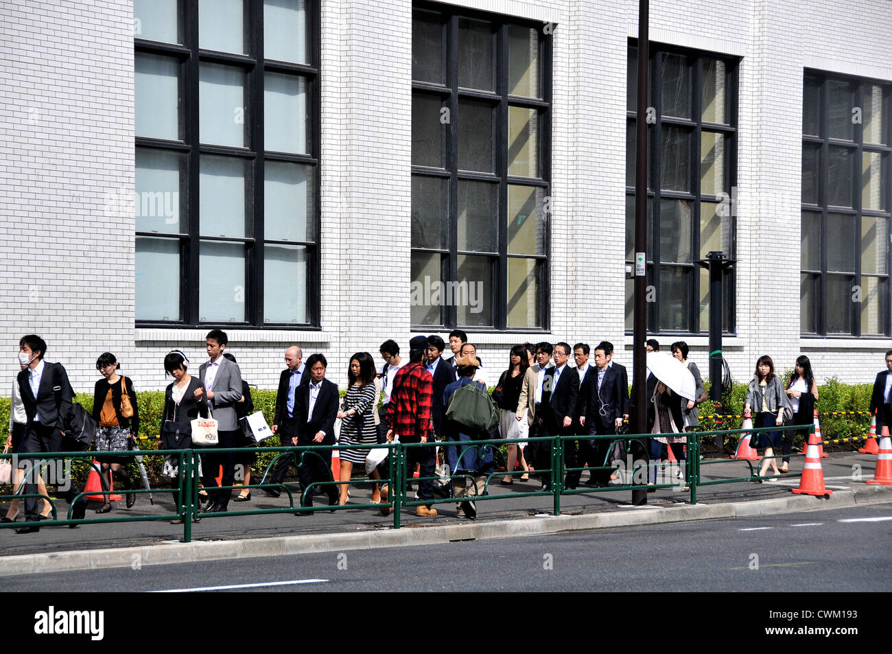 street scene Tokyo Japan Asia Stock Photo