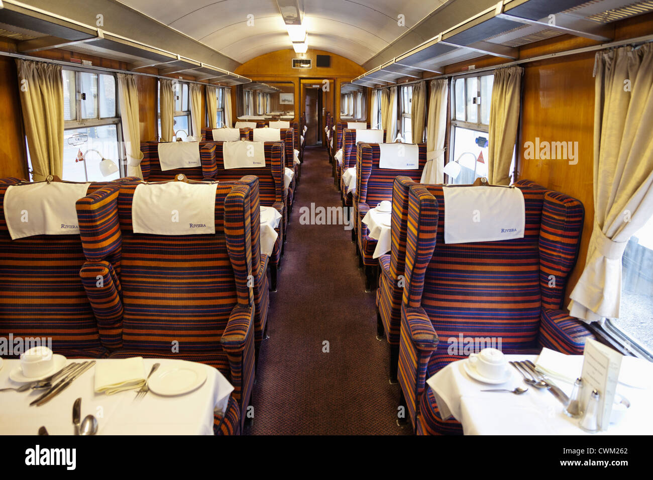 Vintage train interior hi-res stock photography and images - Alamy