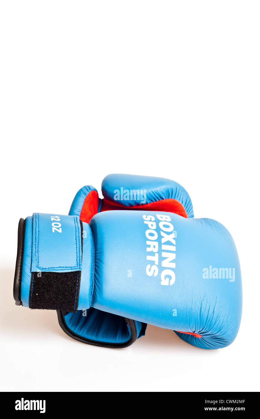 pair of boxing gloves isolated Stock Photo