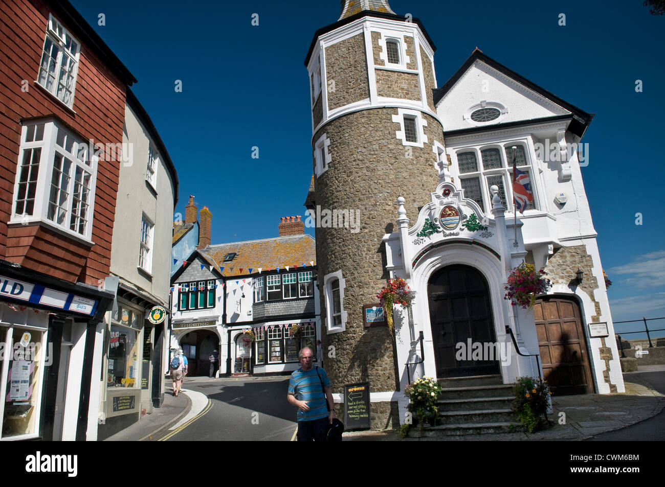 The old Town Hall at Lyme Regis, Dorset, UK Stock Photo