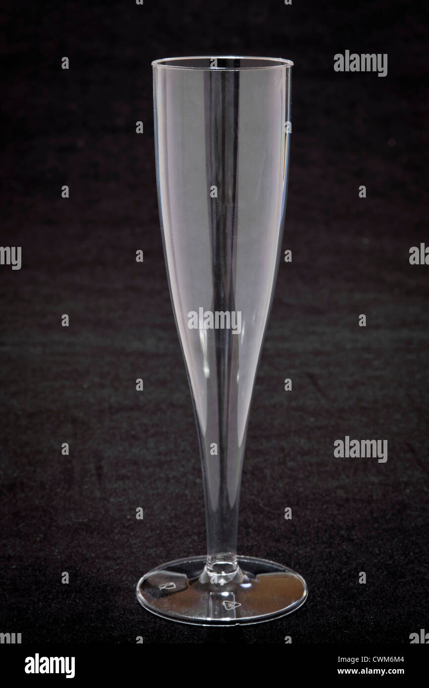 Plastic champagne glass Stock Photo Alamy