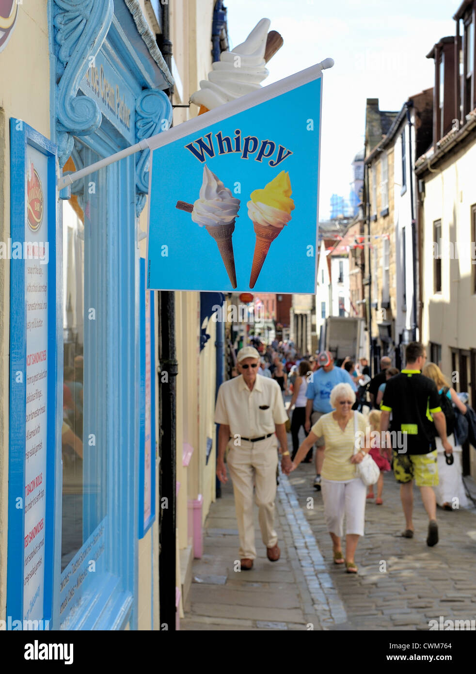 whippy ice cream shop whitby north yorkshire england uk Stock Photo Alamy