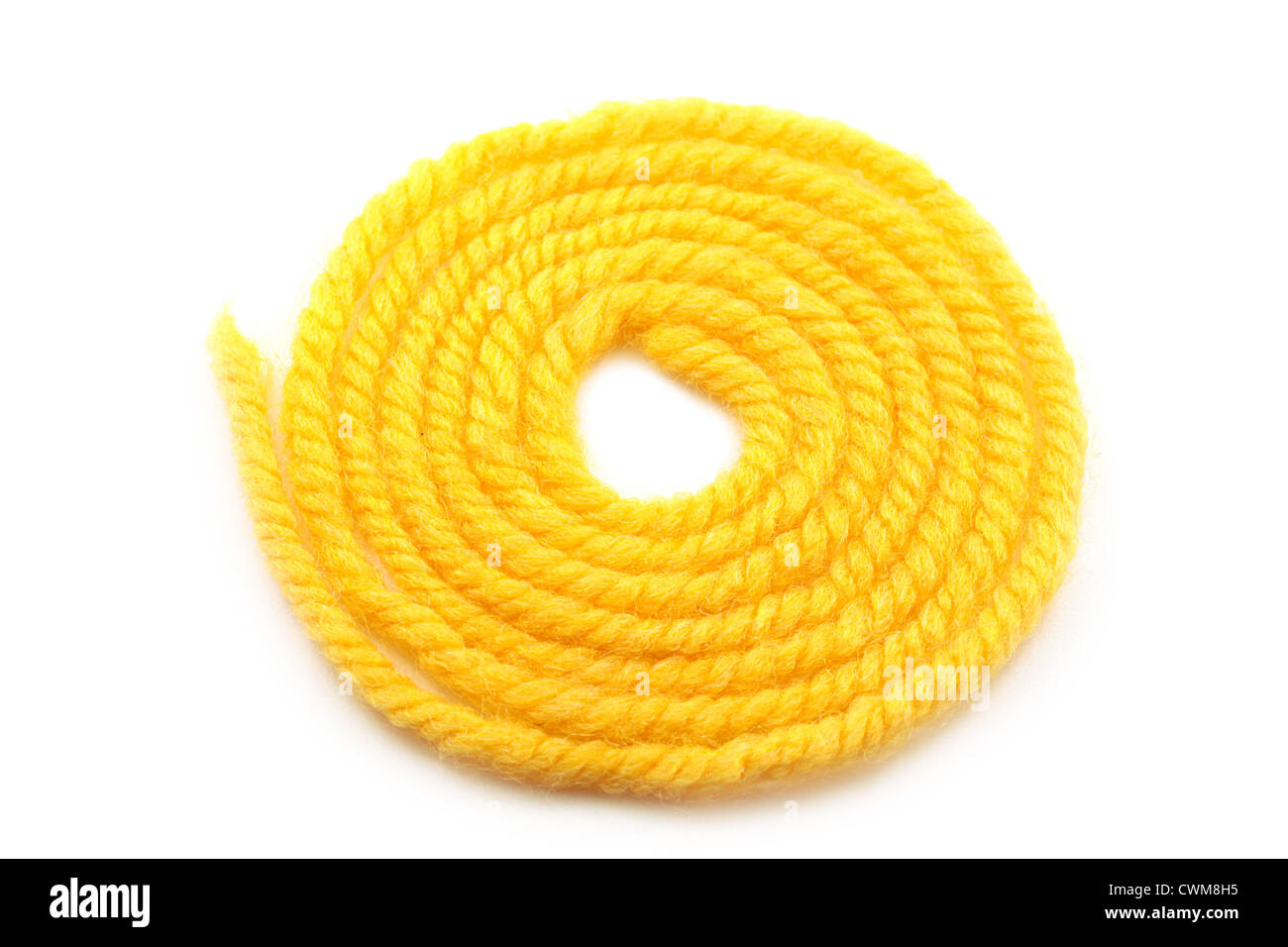 yellow yarn Stock Photo