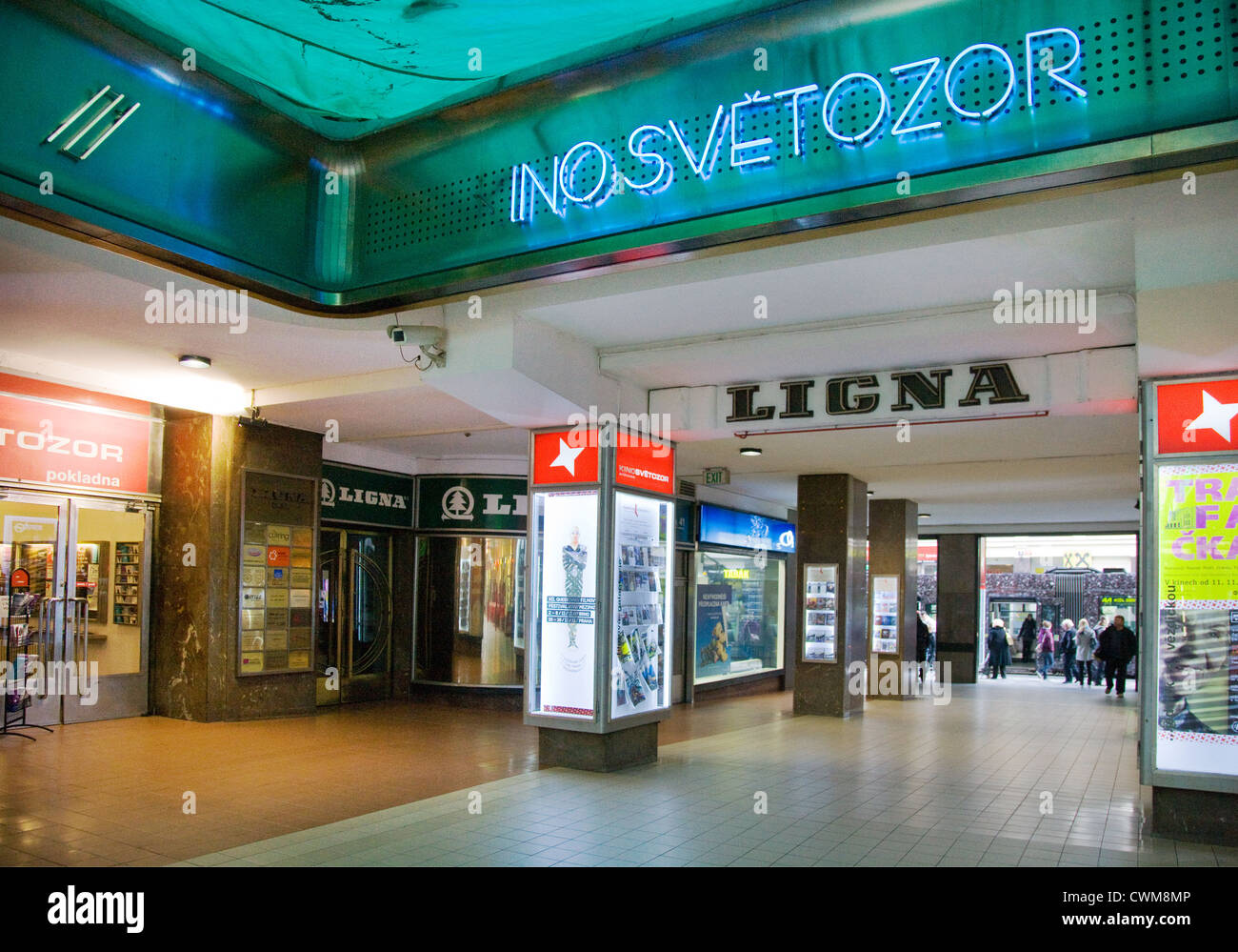 Pasaz Tesla, Svetozor, Vodickova ulice, Praha, Ceska republika Stock