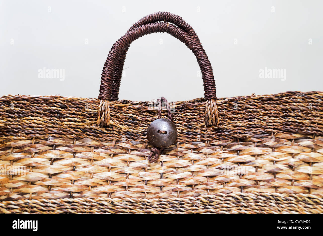 A bag made of abaca materials on white background Stock Photo Alamy