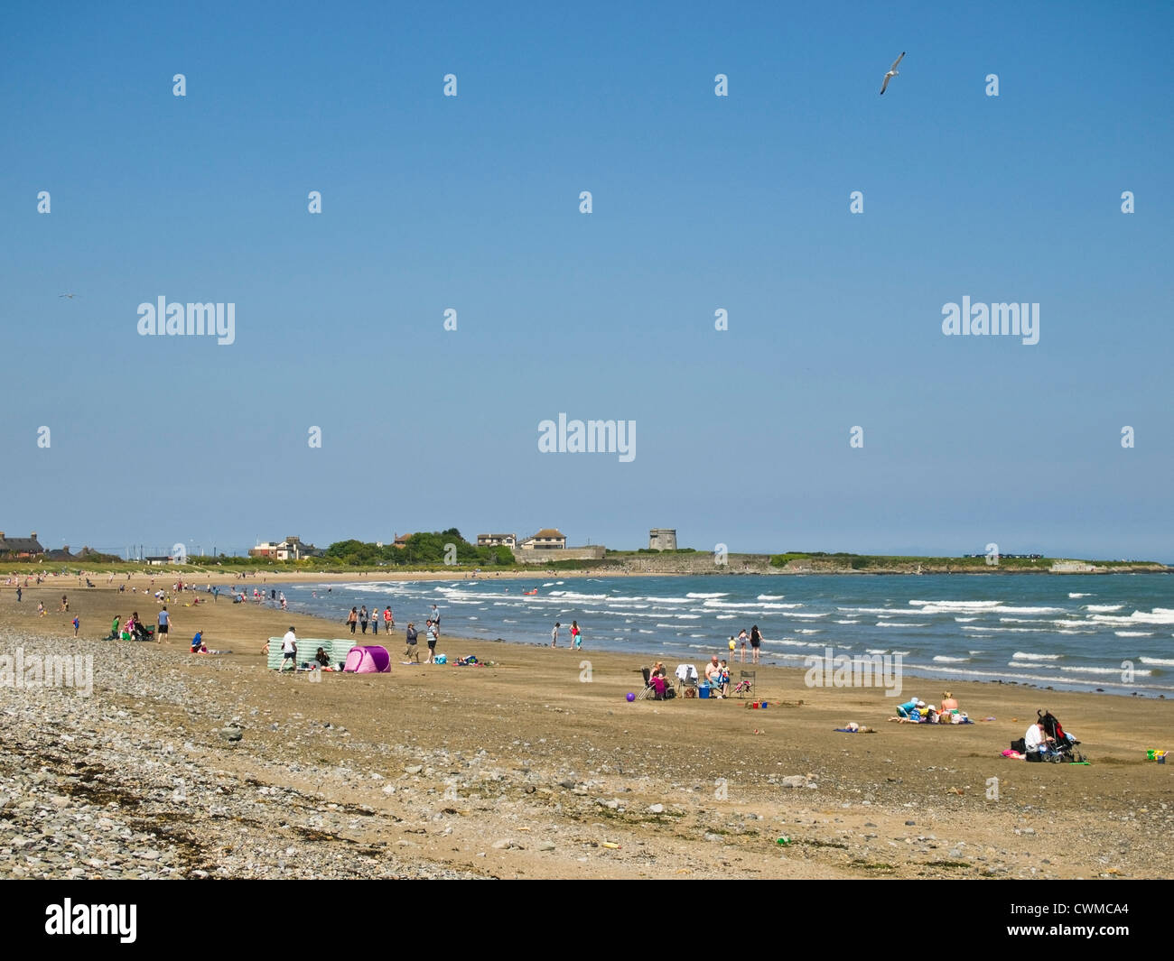 The Blue Flag beach at Skerries, north county Dublin, Ireland on a fair summer's day Stock Photo