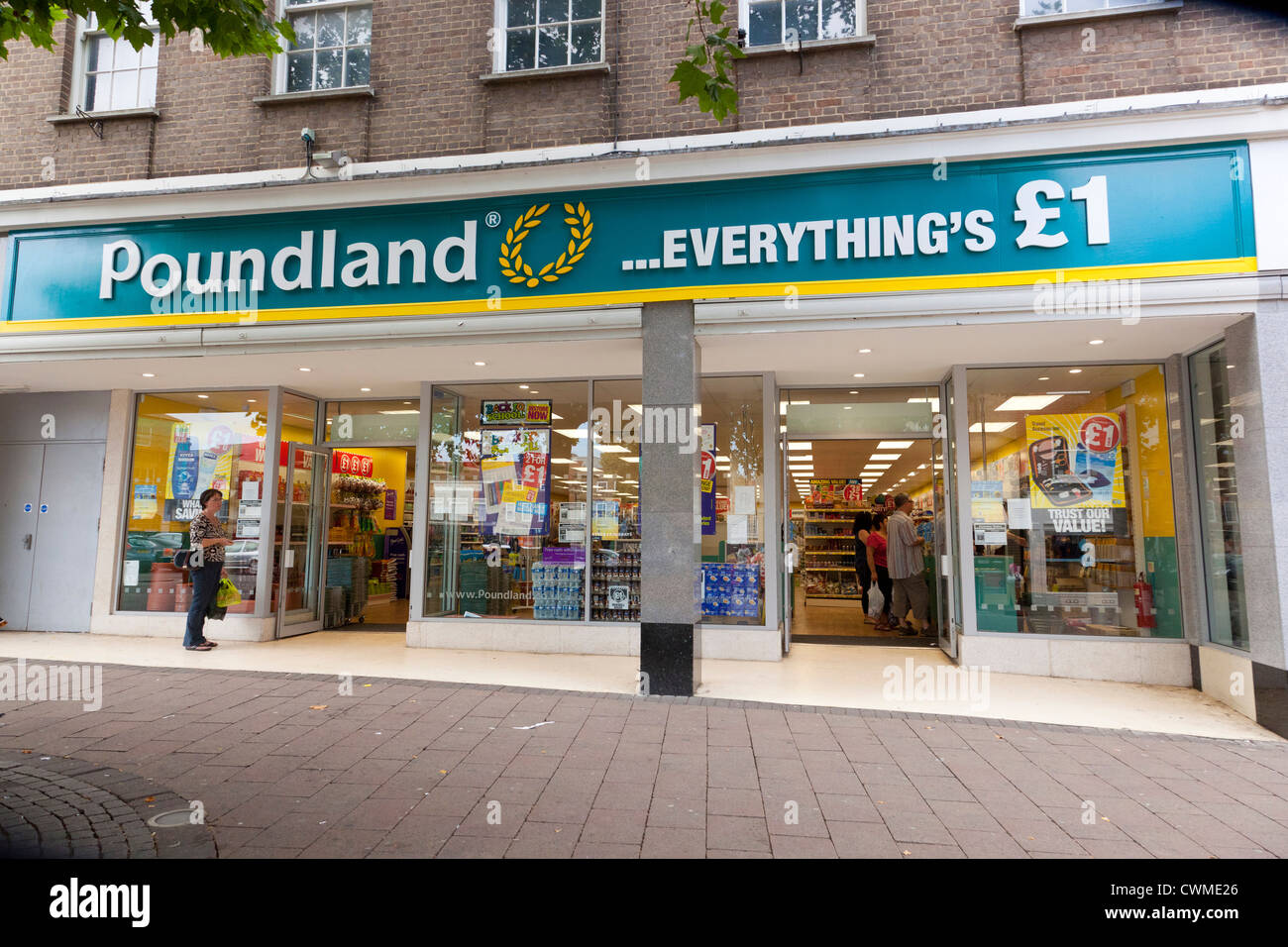 Poundland store Stock Photo