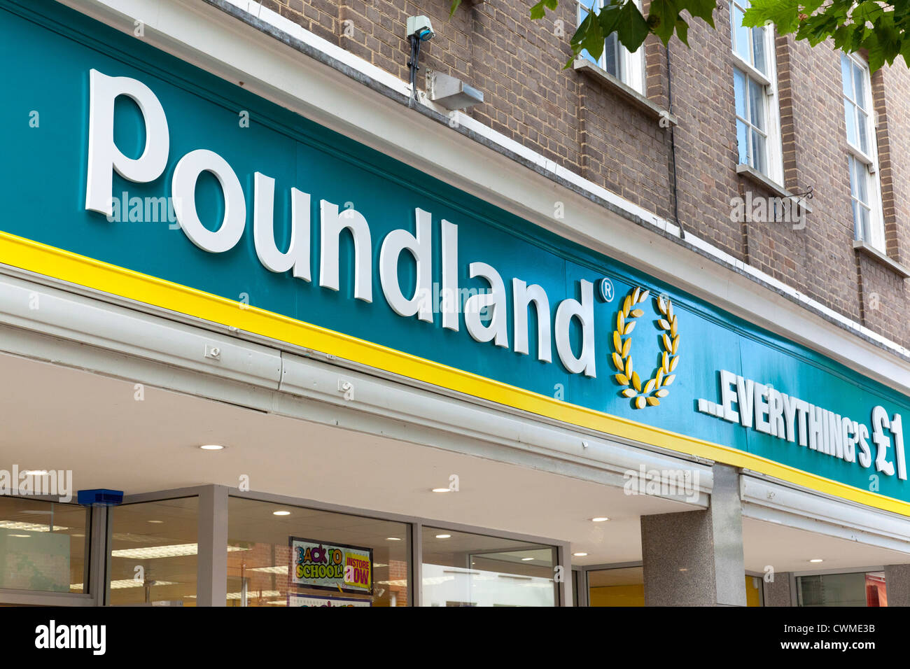 Poundland store Stock Photo
