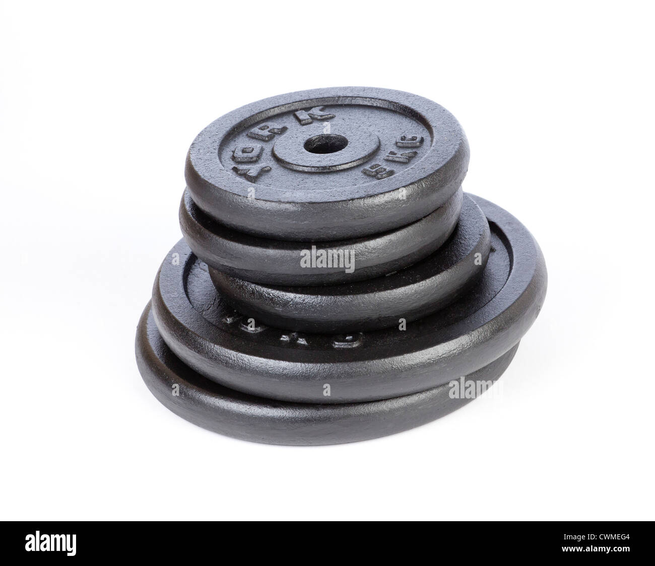 weight training exercise weights Stock Photo Alamy