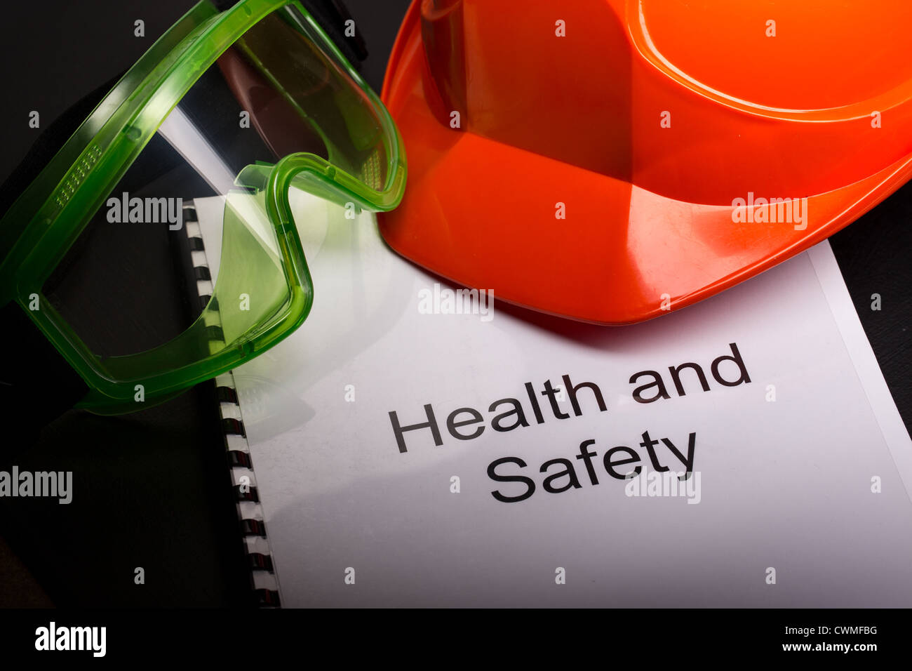 Register with goggles and helmet Stock Photo