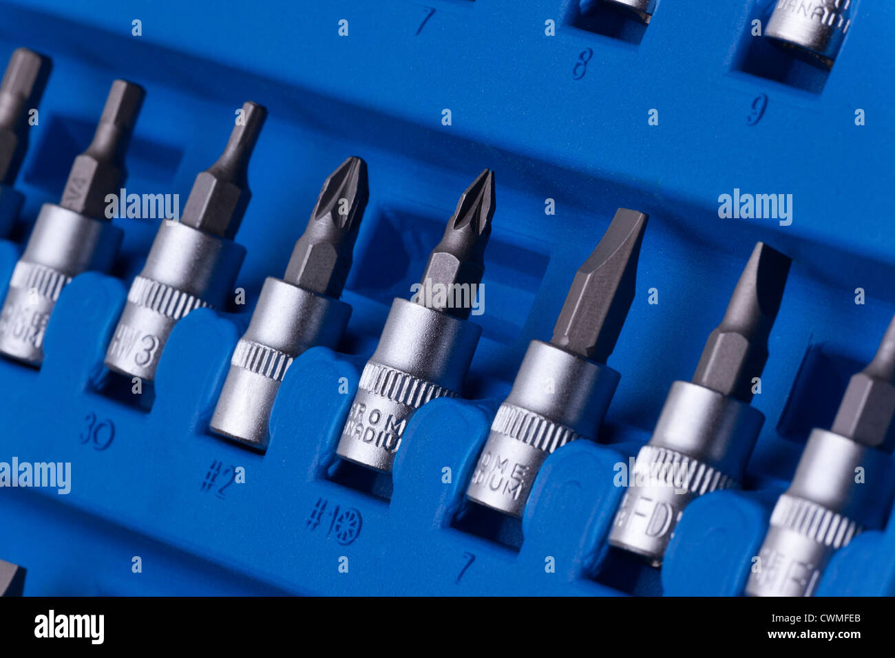1/4" screwdriver bits Stock Photo Alamy