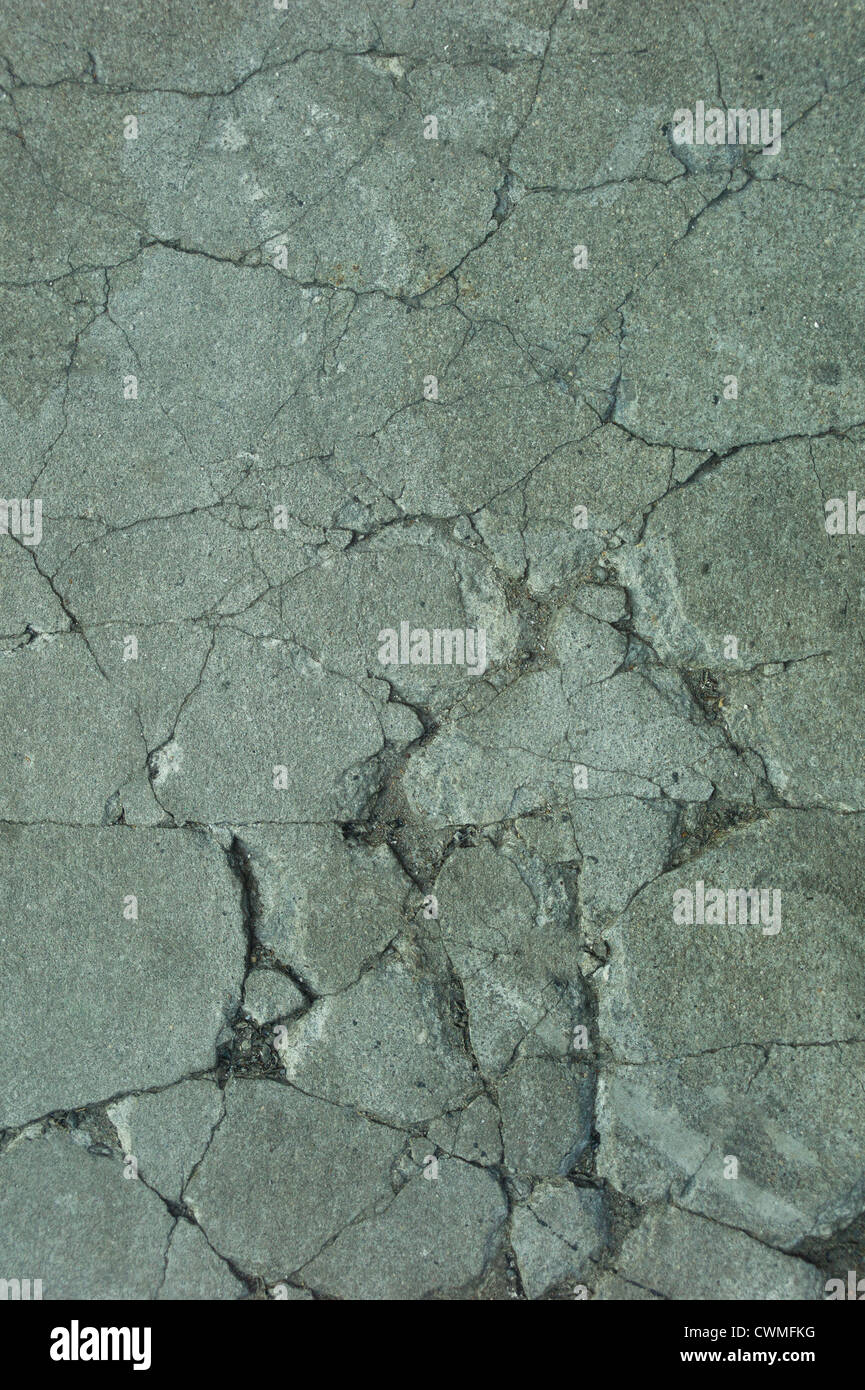 Cracked concrete Stock Photo