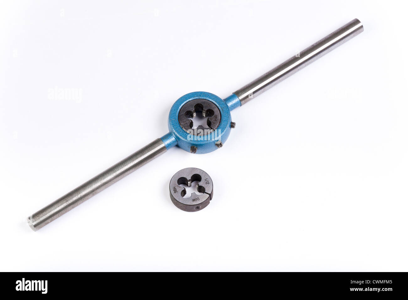 dies and toolholder for making external threads Stock Photo Alamy