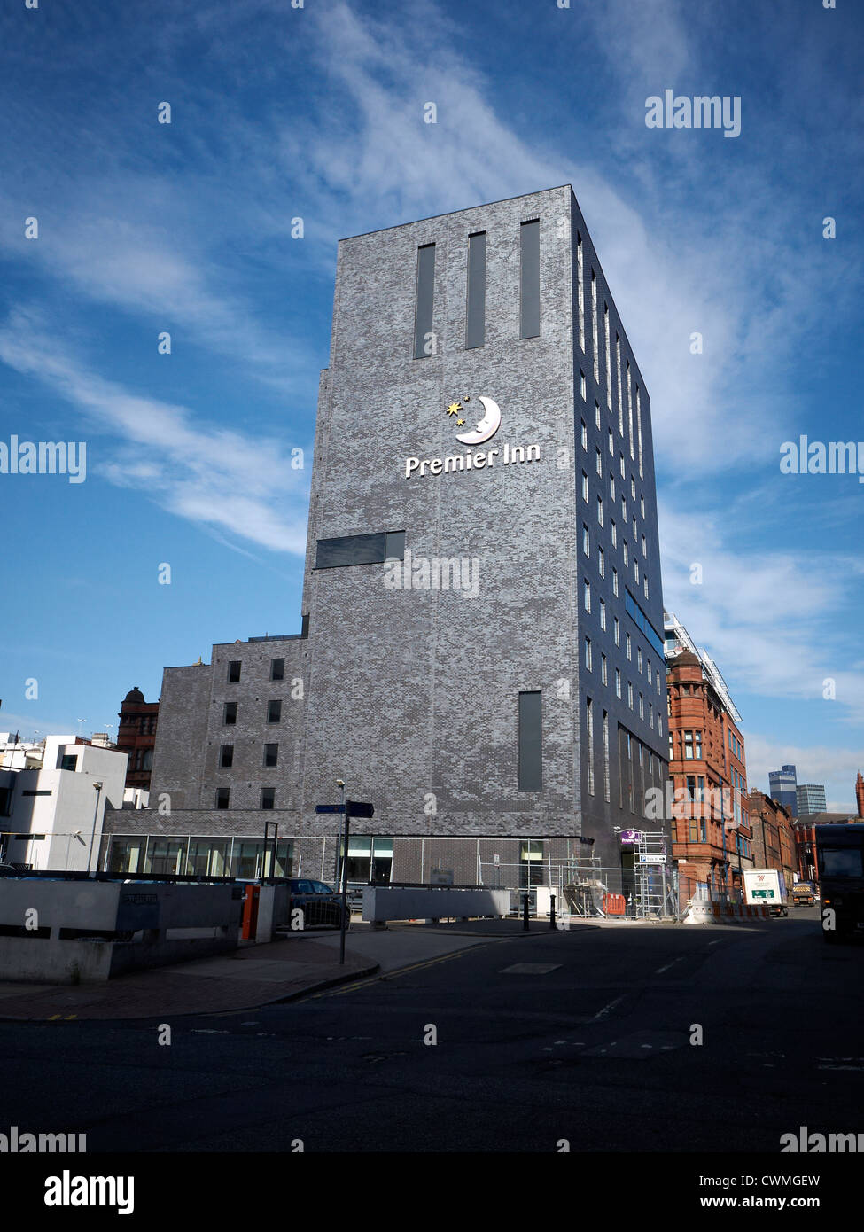 Premier Inn Hotel on Piccadilly, Dale Street in Manchester UK Stock Photo