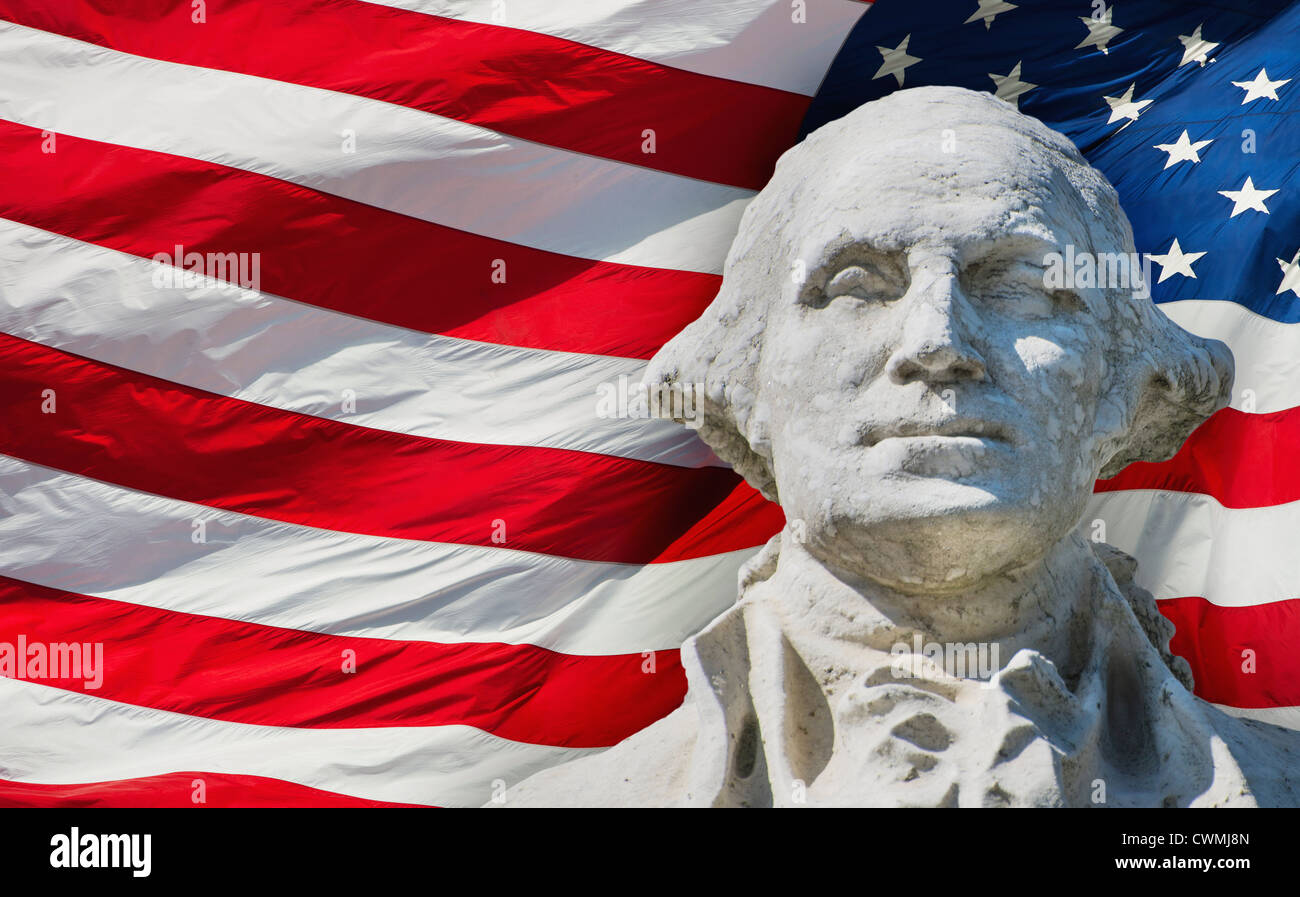 USA, New York City, Washington Square Park, Washington monument