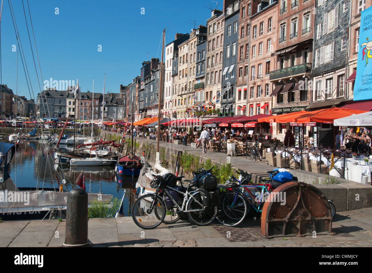 Quai SainteCatherine by Honfleur Old Dock, BasseNormandie, France Stock Photo Alamy